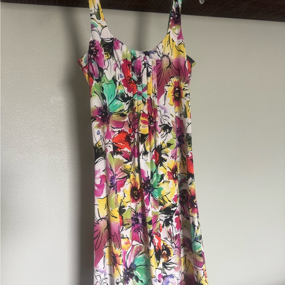 Floral Multicolor Sleeveless Dress